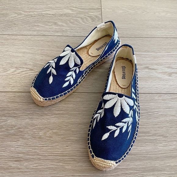 Soludos | Shiloh Embroidered Leaf Espadrilles US 8 - Picture 5 of 7